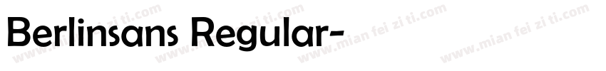 Berlinsans Regular字体转换